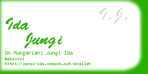 ida jungi business card